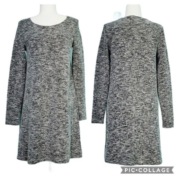 Gap Grey Long Sleeve Sweater Tunic Dress Pockets - Picture 1 of 10